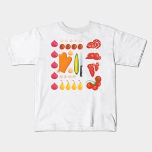 Food Flat Lay Kids T-Shirt